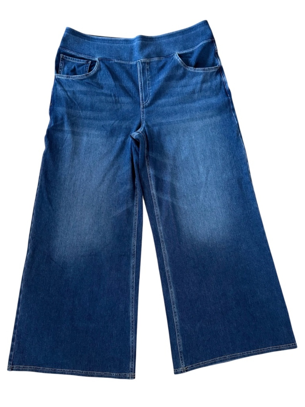 Halara Flex High Waisted Pockets Petite Wide Leg Washed Casual Jeans Sz XXL